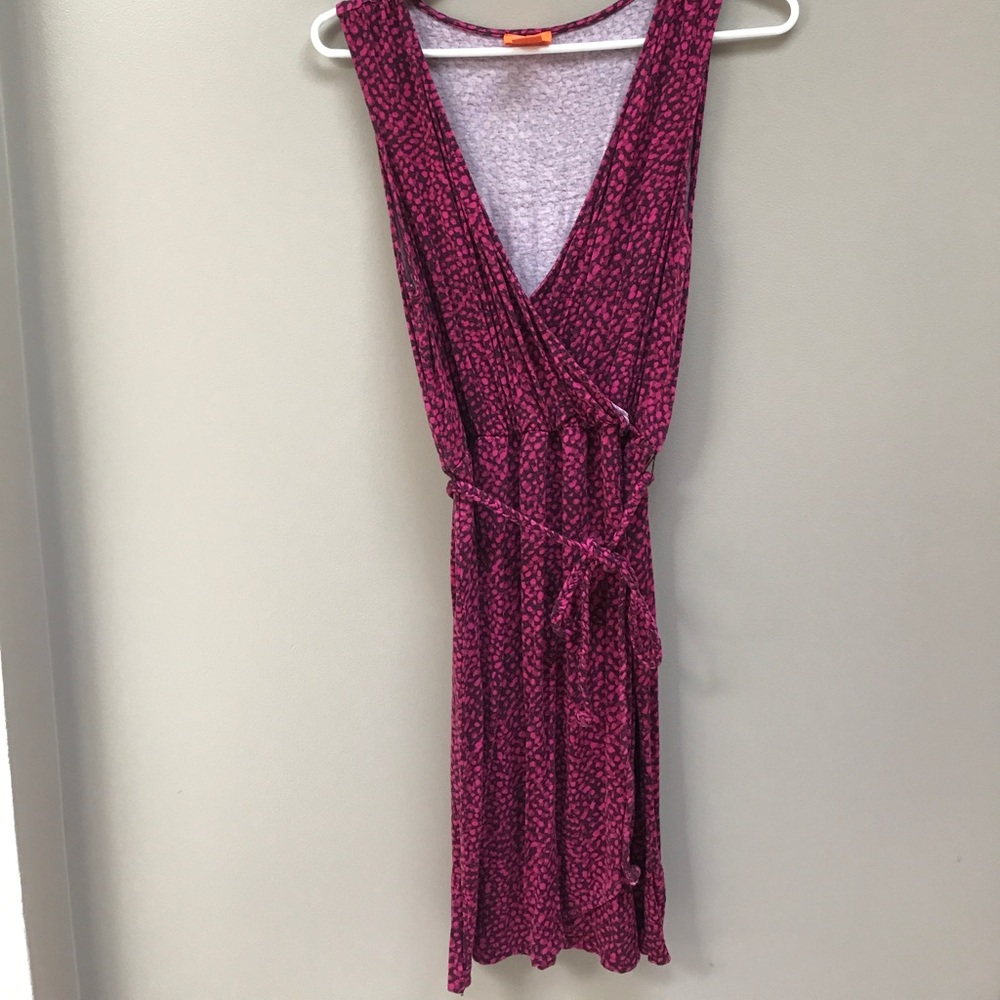 Plum and maroon dress