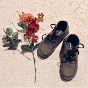 Size 7M Gray Candie’s Wedge Shoes!