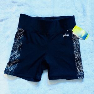 Spalding Speed-Dri Black Workout Shorts (NWT)