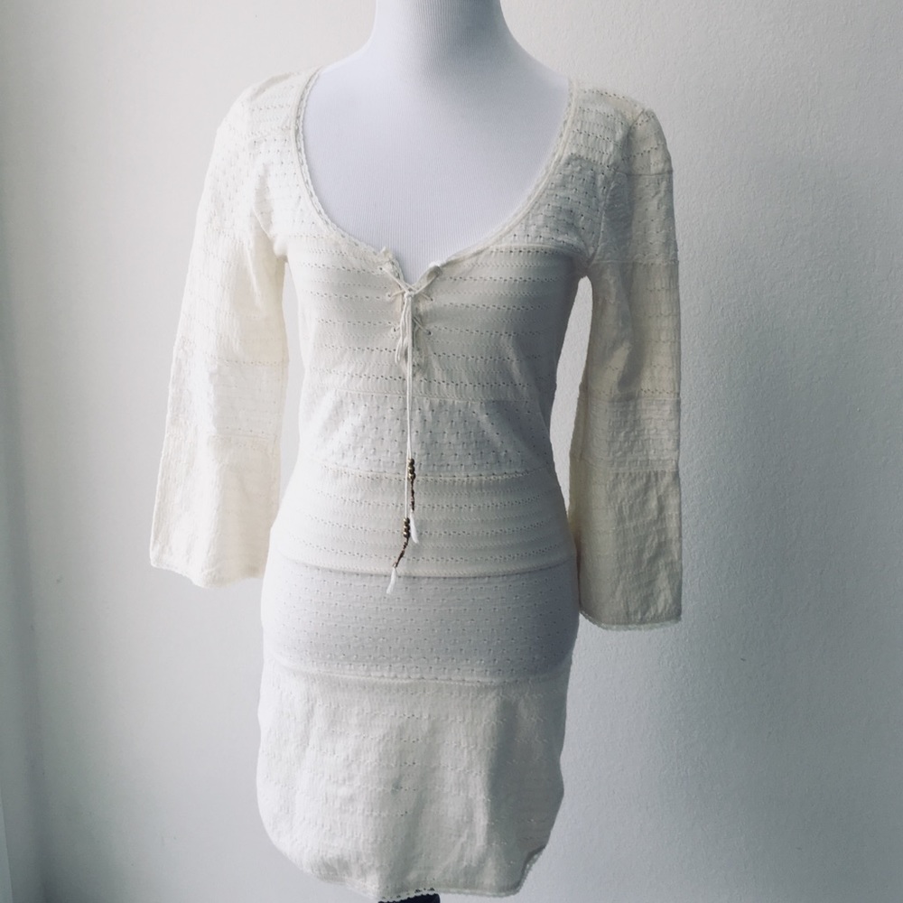 Free People Eyelet Tunic Dress, Sz Small
