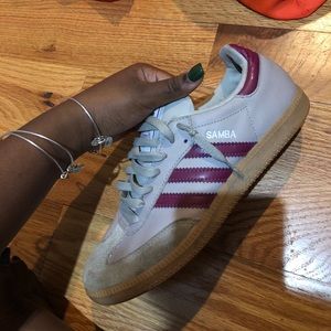 slightly worn adidas samba
