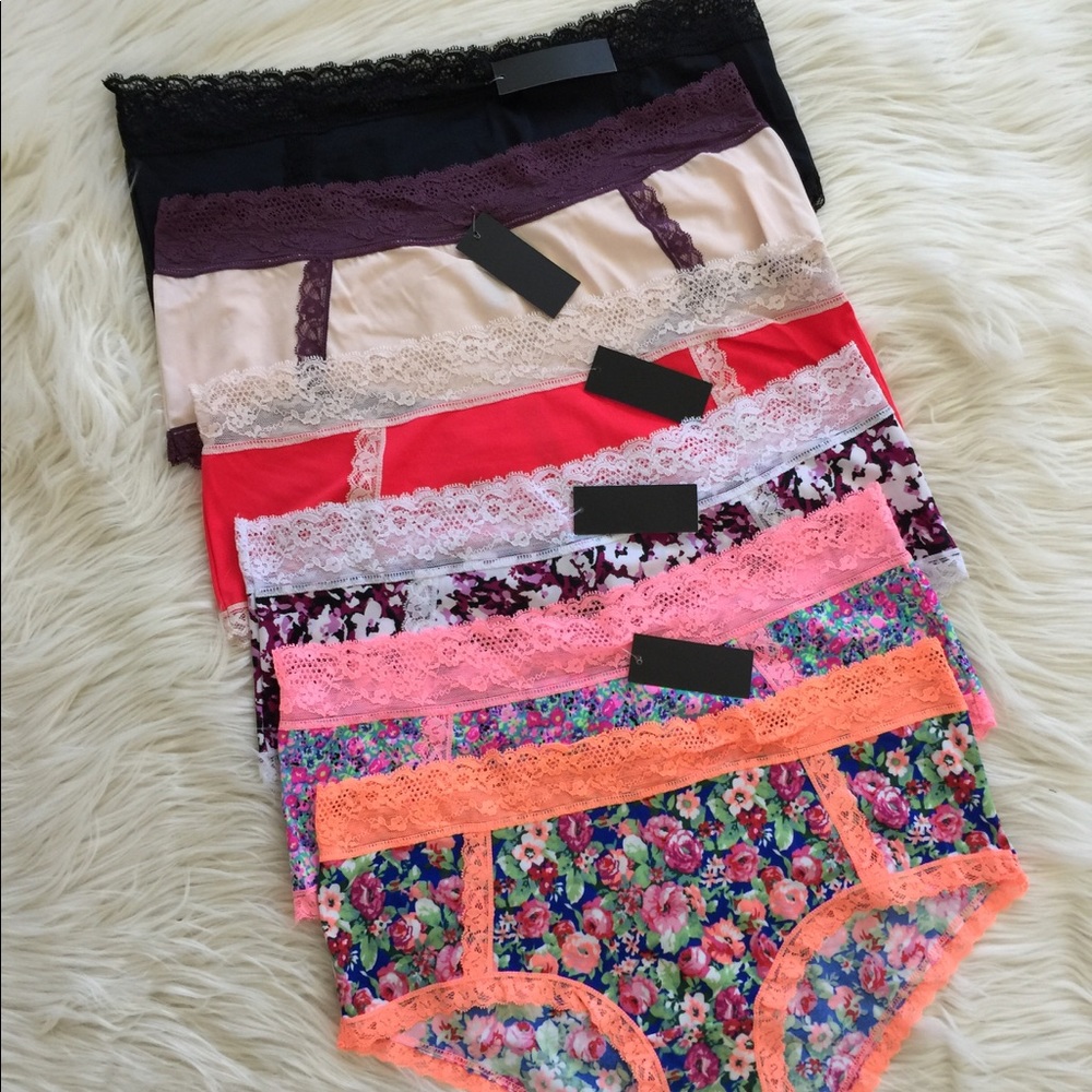 6 Size 2XL Mid Rise Comfy Soft Bikini Panties