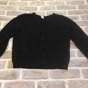 H&M Basic Black Button Cardigan