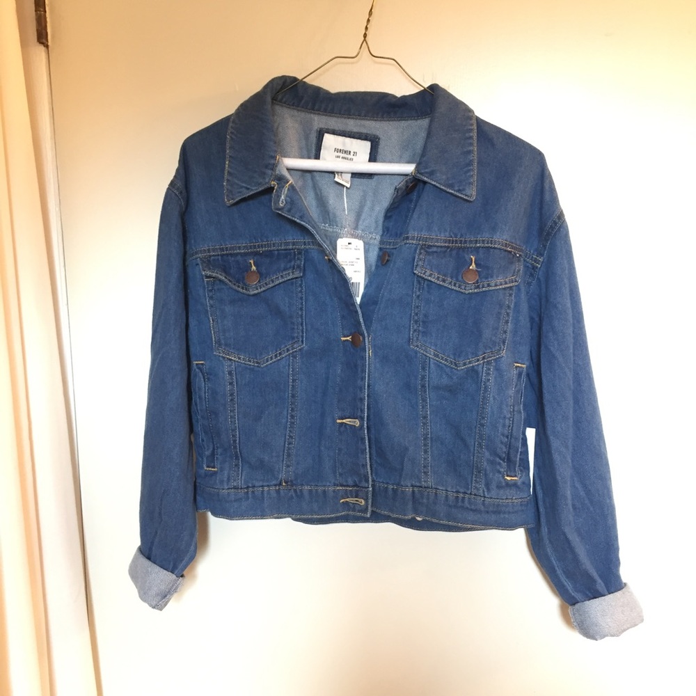 Forever 21 Cropped Jean Jacket
