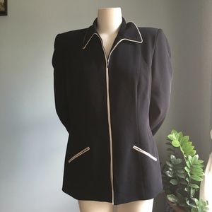Ann Taylor zip up blazer