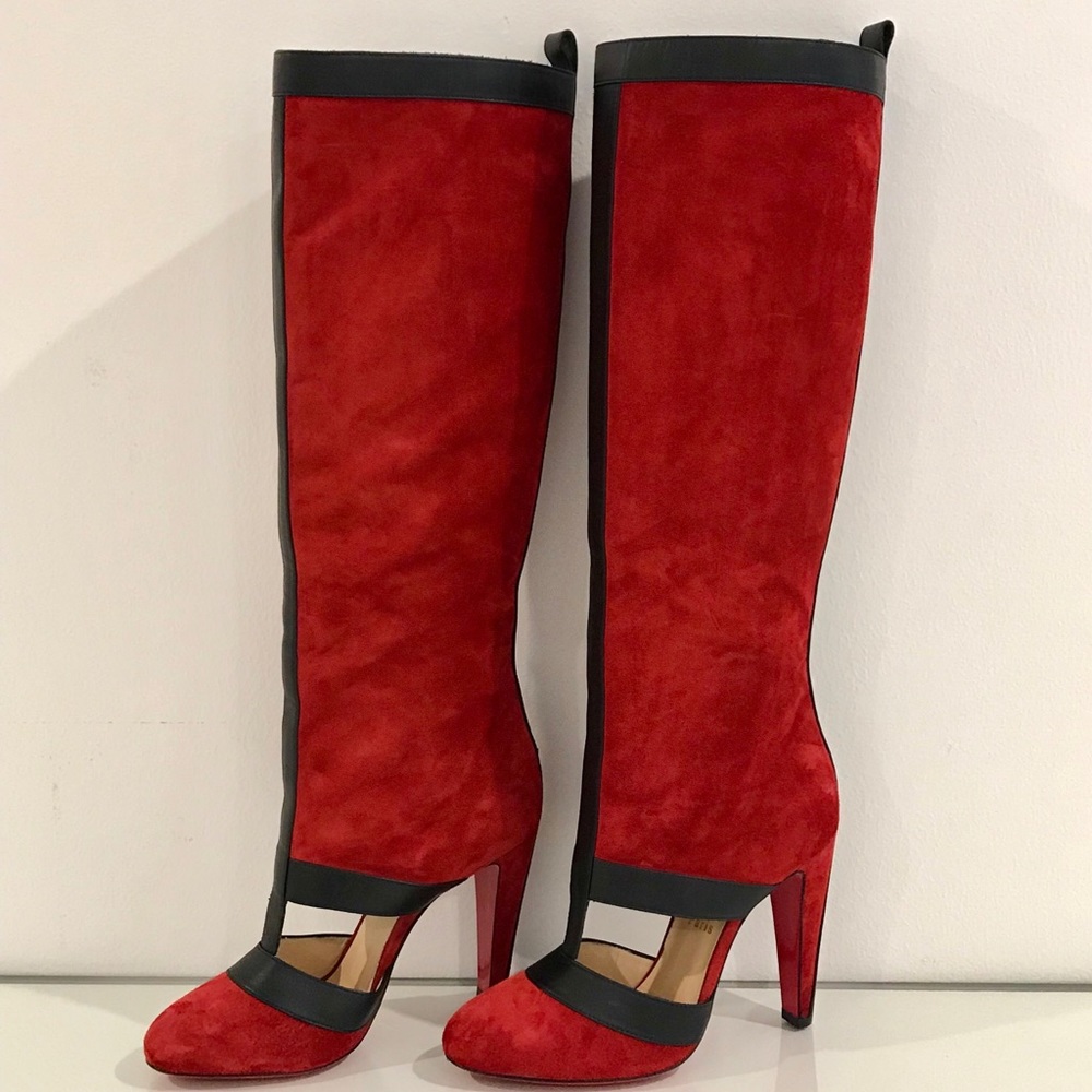 Christian Louboutin Babareva veau/velour boots