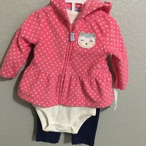 Carters owl sweater set