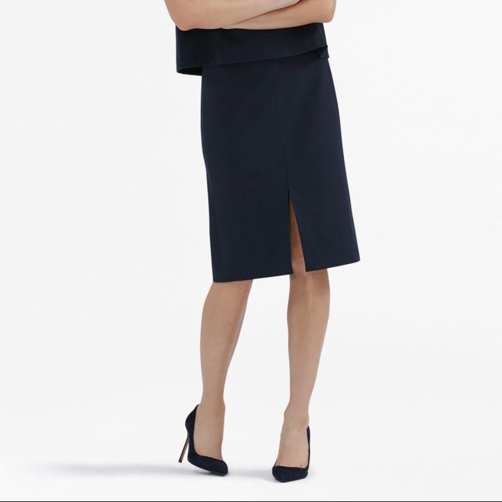 MM LaFleur Greenpoint skirt in galaxy blue NWT