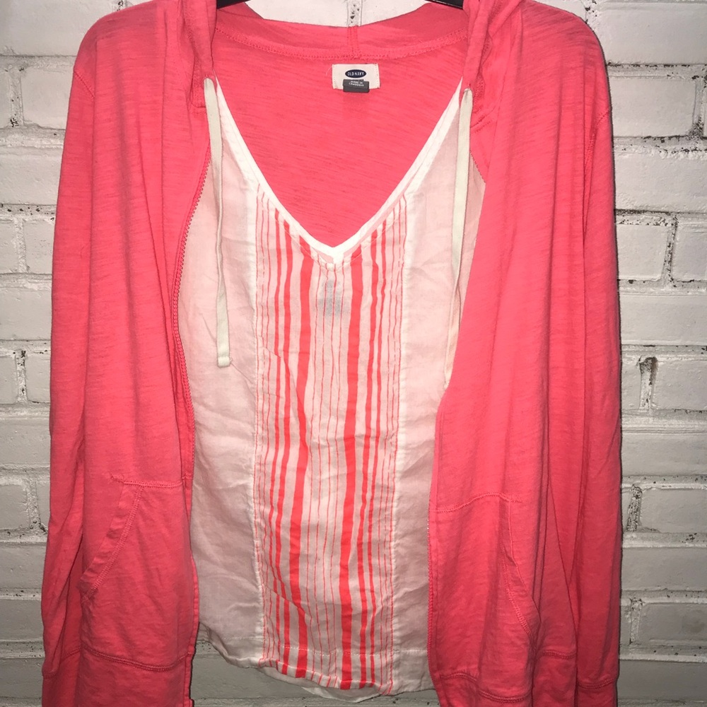 Old navy tank (M)  and hoodie (L)