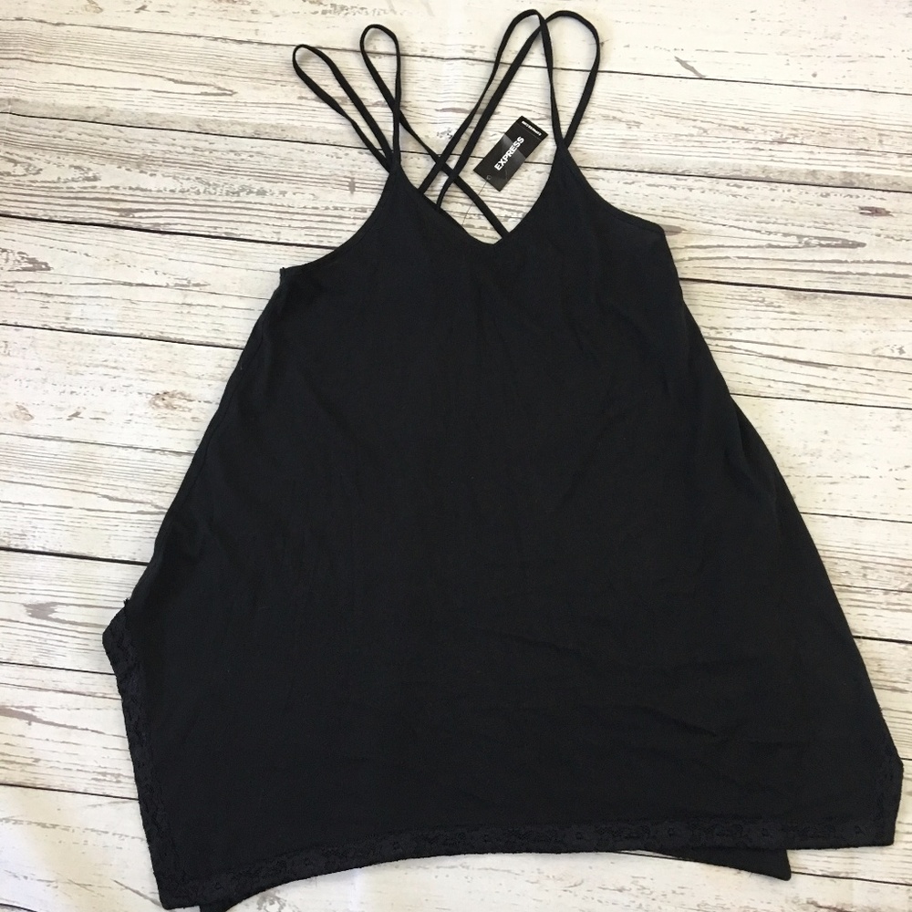 Express Black Tank Top D3160