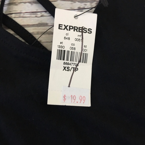 Express Black Tank Top D3160 - Picture 4 of 4