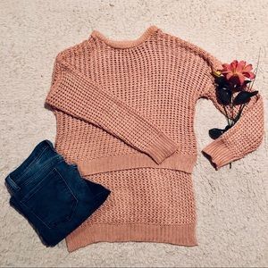 Rose Pink Chunky Knit Sweater! 🌸