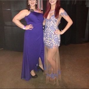 Embroidered floral maxi dress