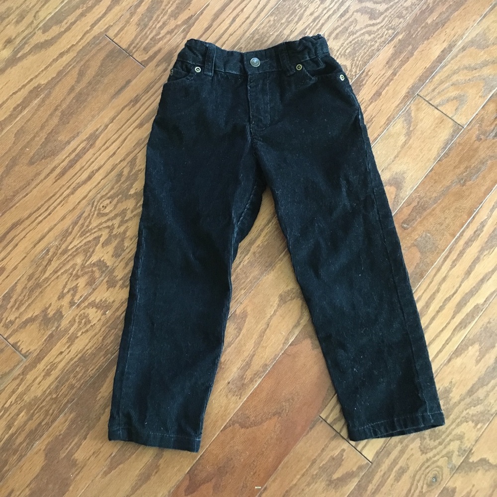 Black corduroy pants