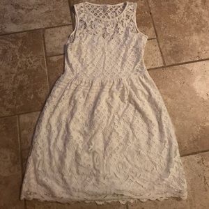 White lace dress