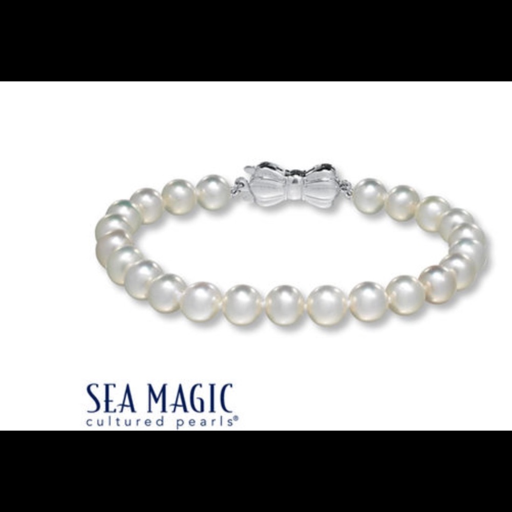 Cultured Pearl Bracelet // Sterling Silver