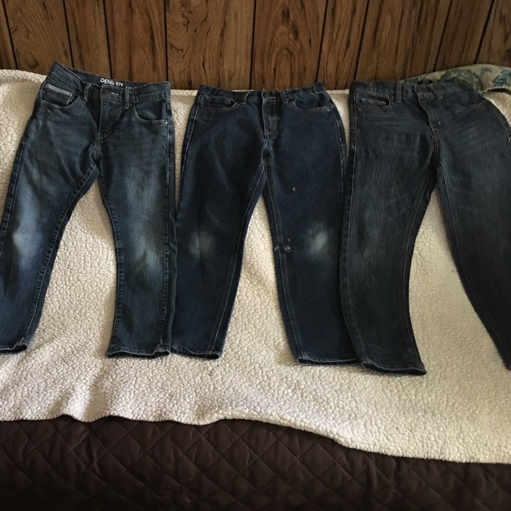 Three boys denim jeans,