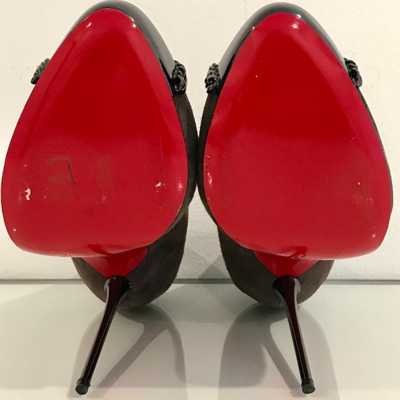 Christian Louboutin METALIPP 120 Suede Metal Heel - Picture 3 of 8