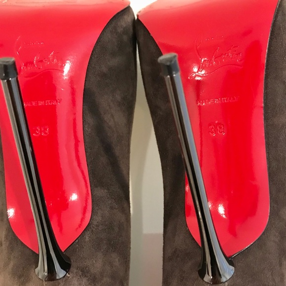 Christian Louboutin METALIPP 120 Suede Metal Heel - Picture 5 of 8