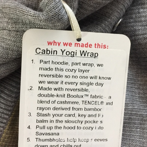 Lululemon Cabin Yogi Wrap - Picture 4 of 4
