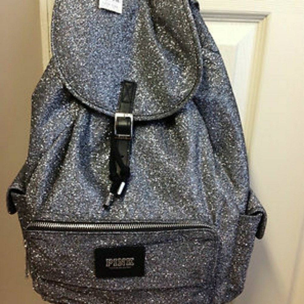 NWT Victoria secret glitter back pack