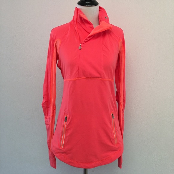 lululemon athletica Tops - Lululemon Orange Long Sleeve Layer Top size 6