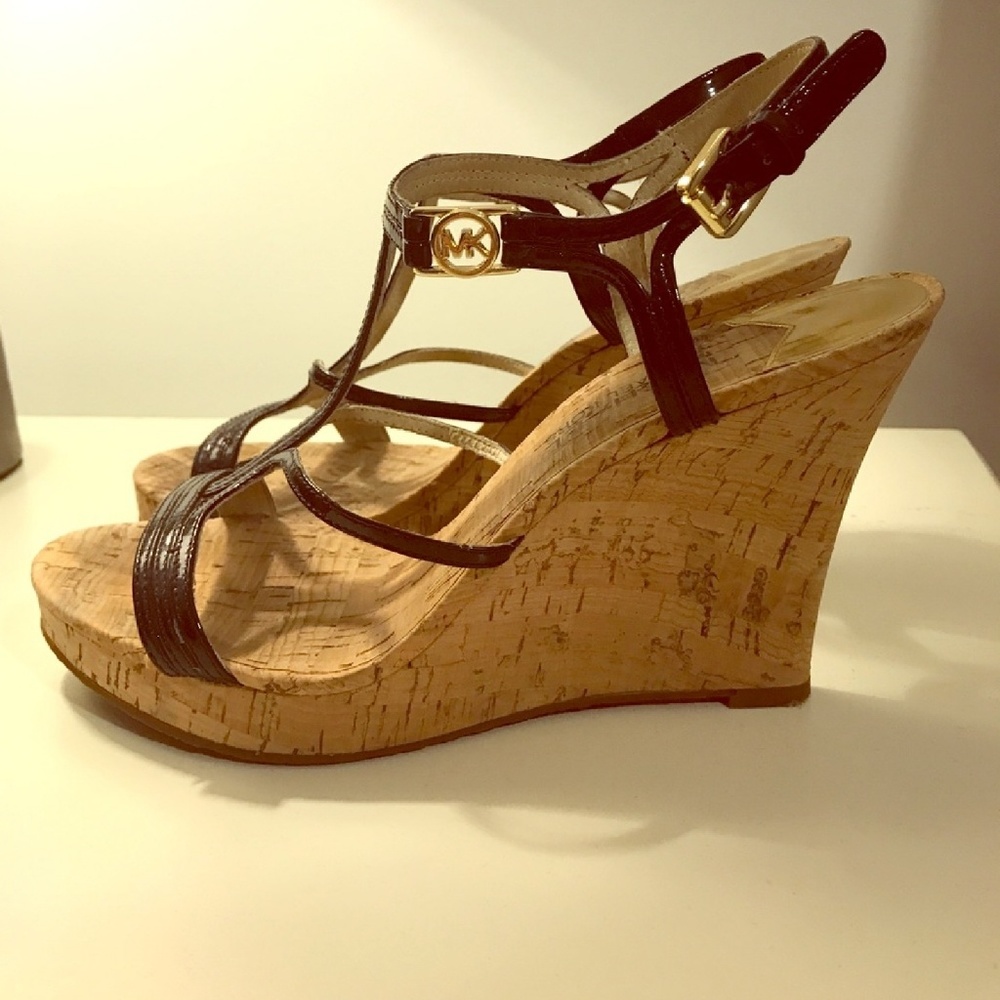 Michael Kor Black Wedges