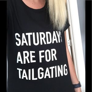 Never worn tailgating graphic tee