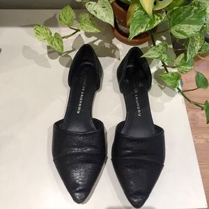 Chinese Laundry Black Pointed D’Orsay Flats