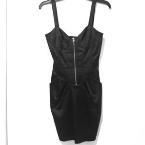 Betsey Johnson Corset Inspired Black Dress- size 4