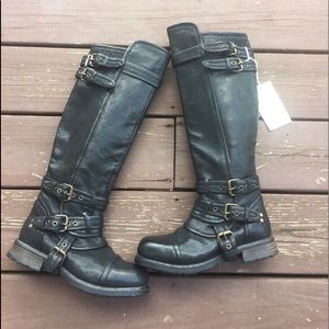 NWT UGG Australia Beta Moto Tall Boot black Size 6