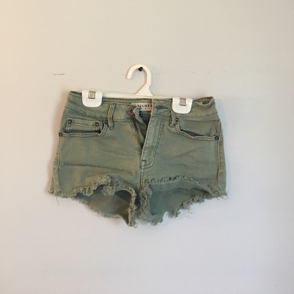 PACSUN BULLHEAD JEAN HIGH RISE SHORTS