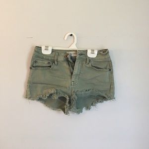 PACSUN BULLHEAD JEAN HIGH RISE SHORTS