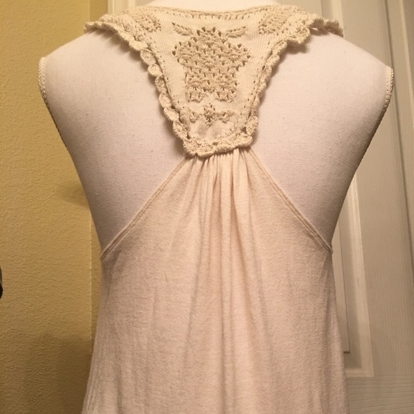 ANTHROPOLOGIE Top Crochet back Sz S - Picture 2 of 8