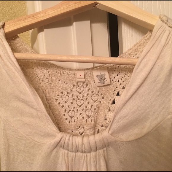 ANTHROPOLOGIE Top Crochet back Sz S - Picture 3 of 8