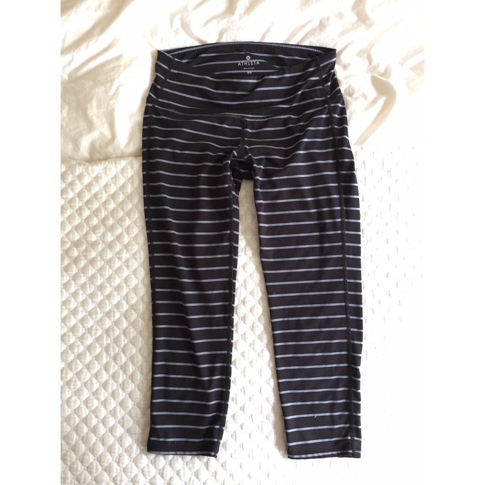 Athleta Stripes Chatarunga Capri