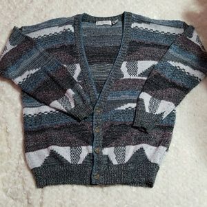 Vintage Chunky Oversized Grandpa Sweater Cardigan