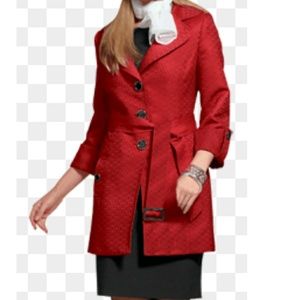Mary Kay Red long jacket with belt Size: M NEW