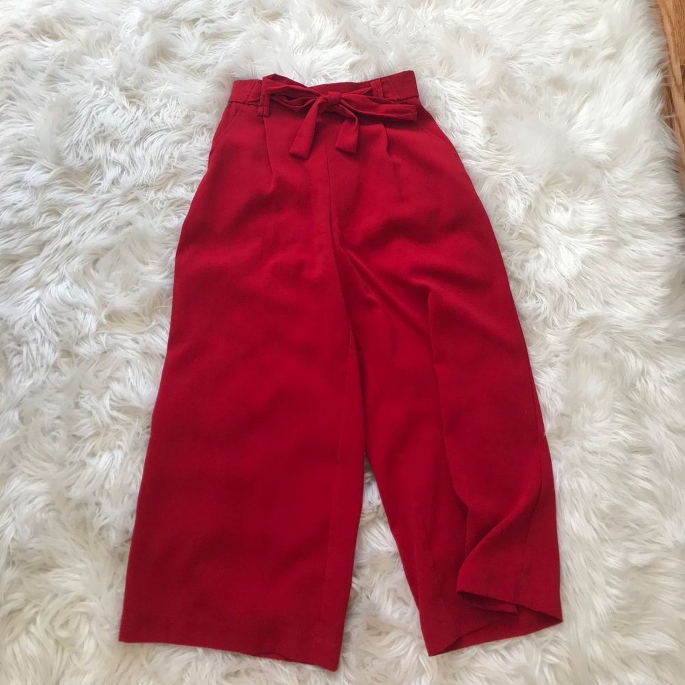red culottes