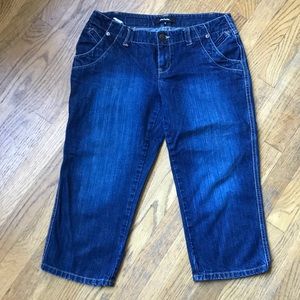 👖DAISY FUENTES Blue Jeans Capris
