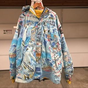 DC jacket coat mens snow ski XXL blue white