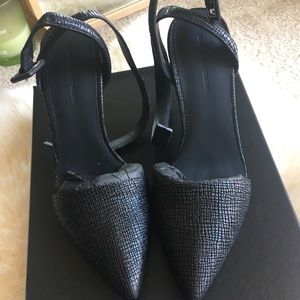 Alexander wang Louisa embossed leather anklestrap