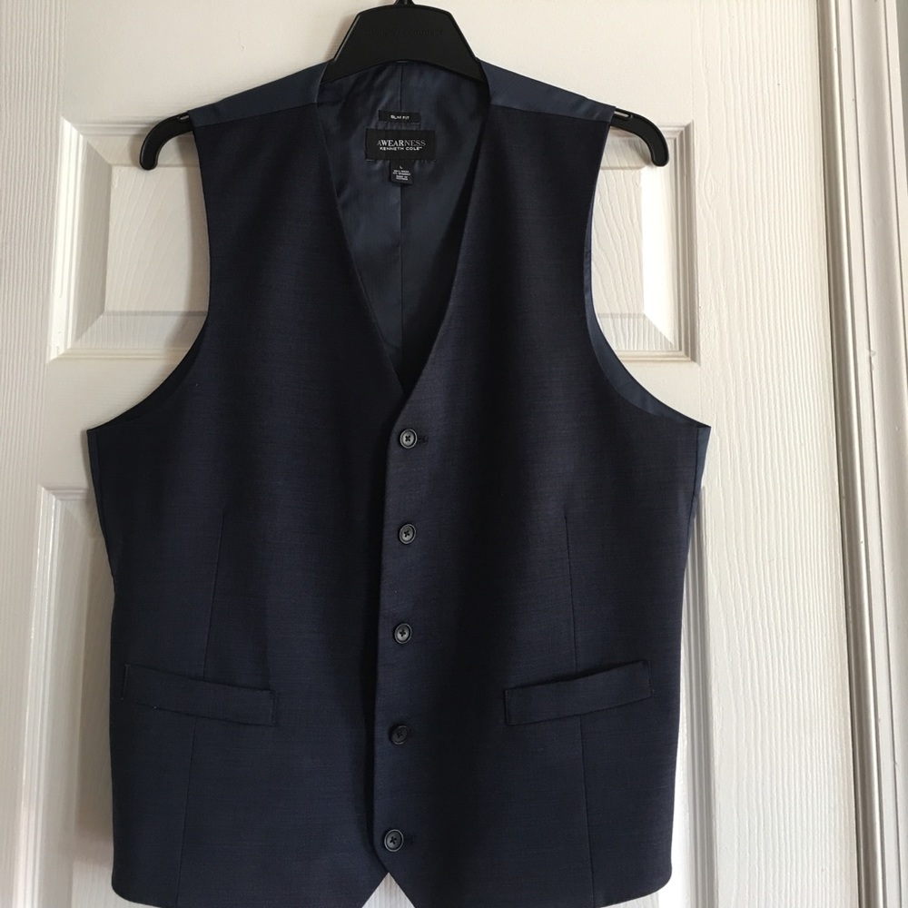 Navy blue vest
