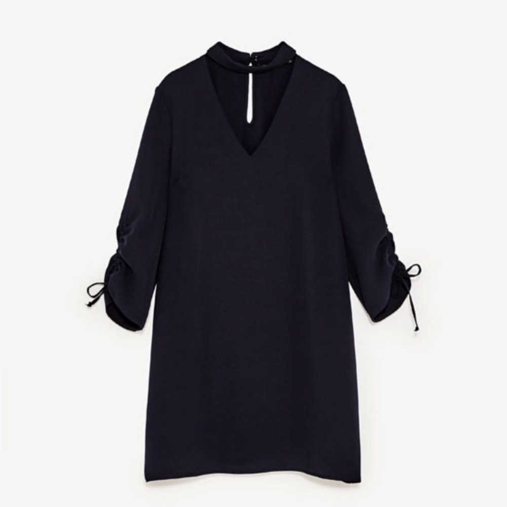 Black Zara Choker Dress Size S