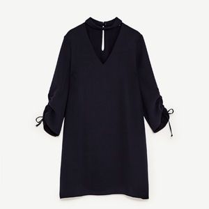 Black Zara Choker Dress Size S