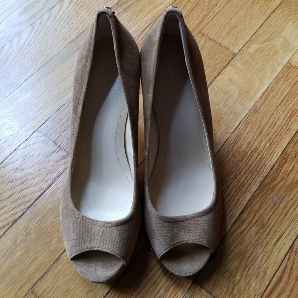 Nude Suede Heels