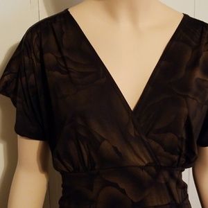 SALE Elegant Dress Black and Bronze
