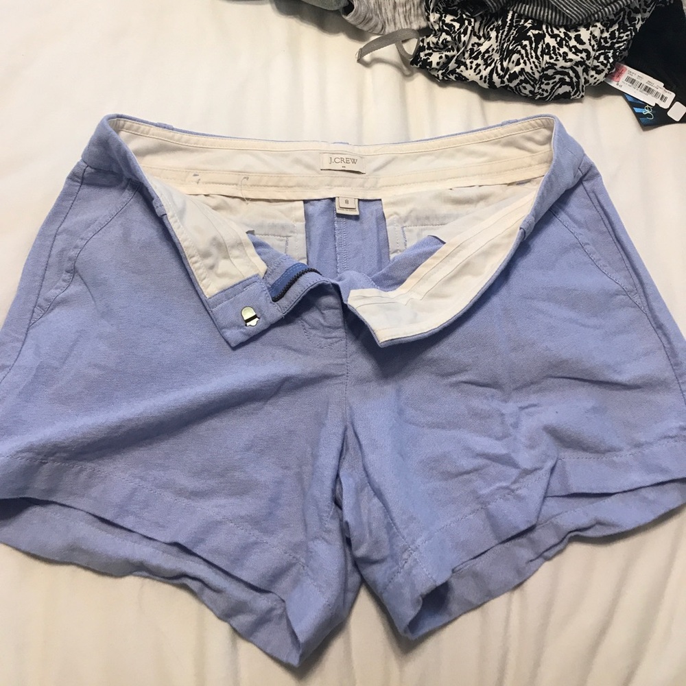 J Crew blue chino shorts