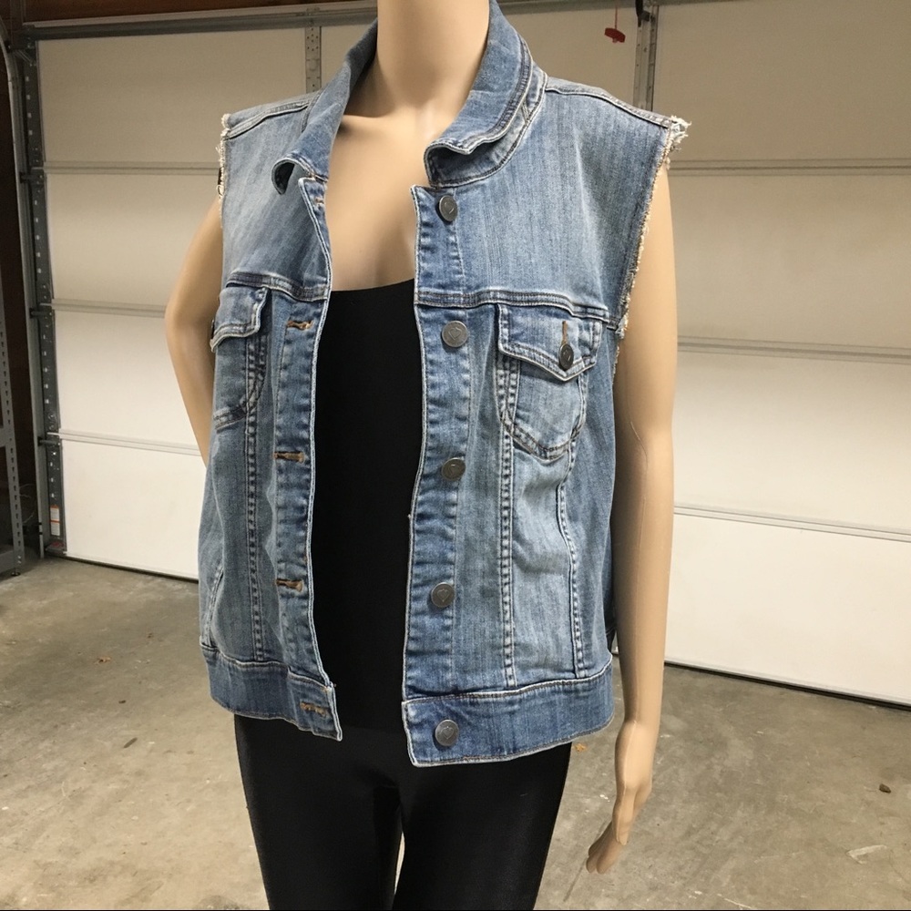 Torrid denim jean vest plus size 3x