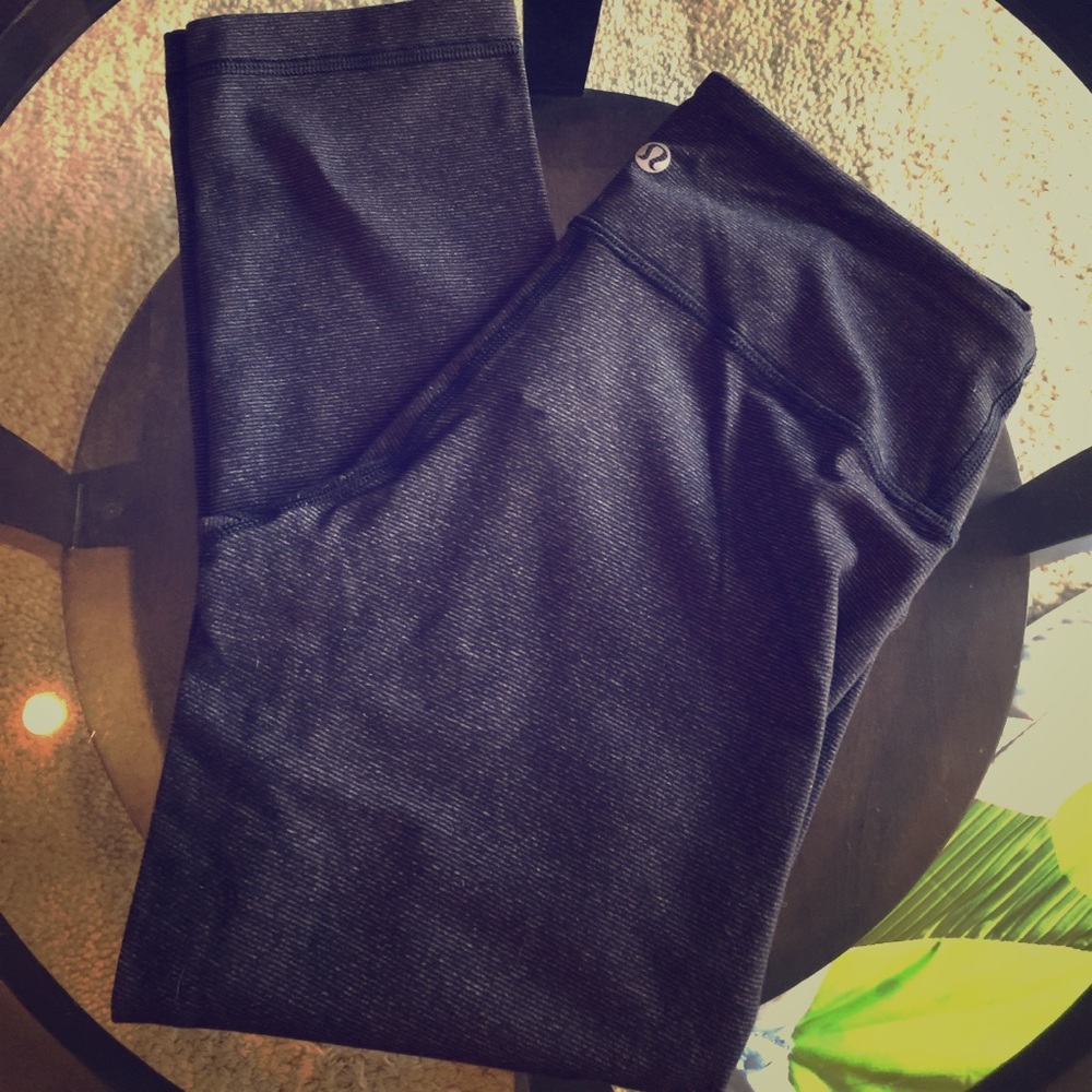 Lululemon Wunder Under Crops Wee Stripe